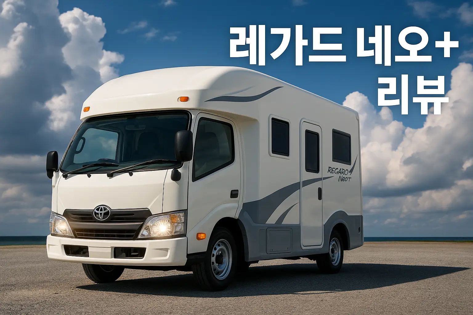 레가드 네오 플러스 제원표 레가드 네오 플러스 외관, 로우프로파일 바디와 토요타 캄로드 베이스
