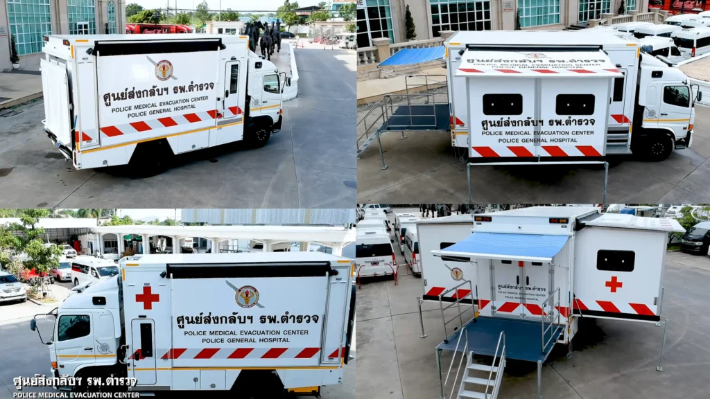 좌측 모듈의 상부 패널 인상과 바닥 슬라이드·지지대 세팅